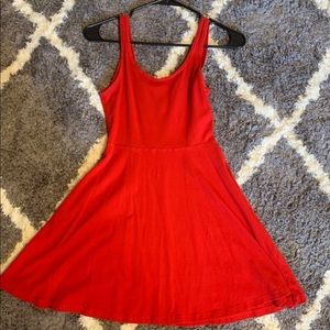 Express red skater dress size XS